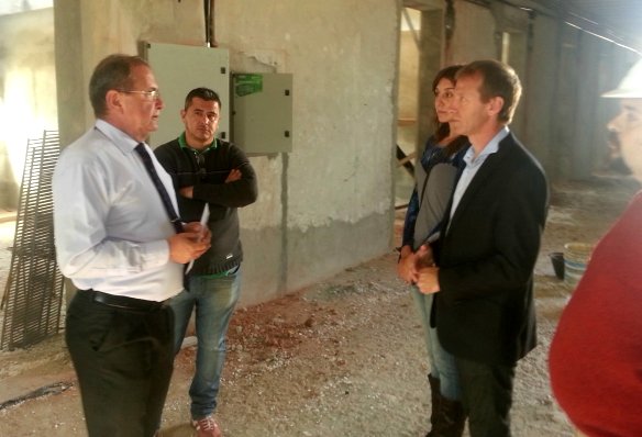El Ministro Schneider recorrió las obras en el Caps de Sunchales