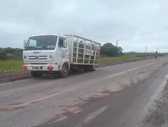 Suardi: Camión que transportaba gas protagonizó un accidente
