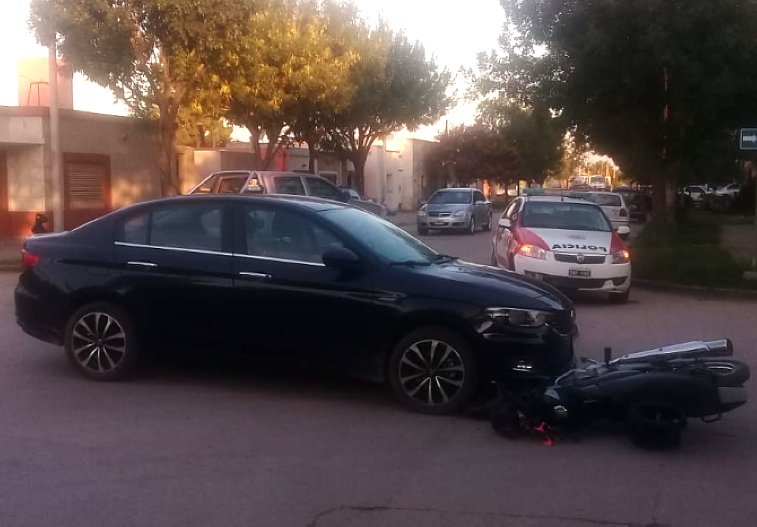 Porteña: Motociclista sufrió lesiones graves en un accidente