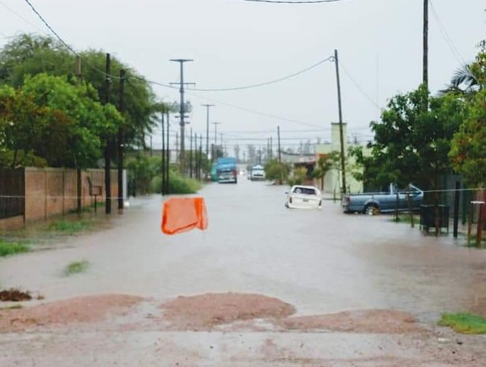 Las lluvias superaron los 200 mm. en la localidad de Bandera