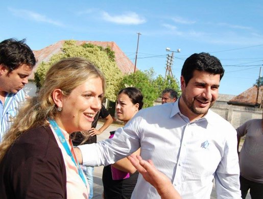 Marcos Cleri visitó San Cristóbal junto a Carolina Morel