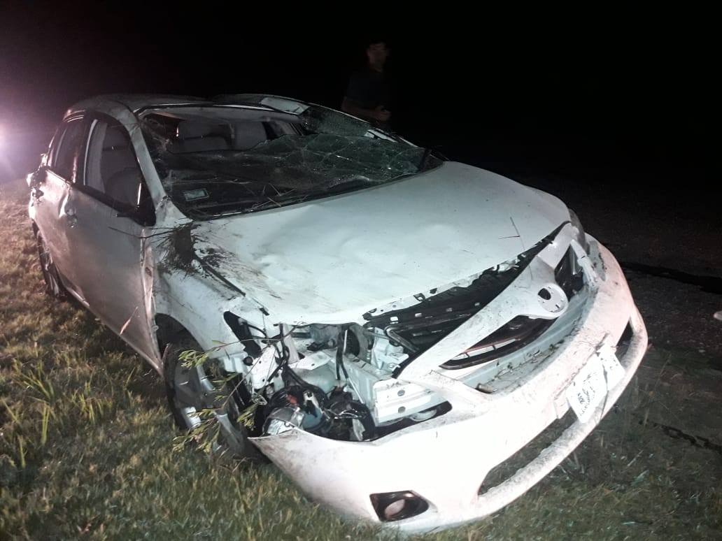 Arrufó: Un automovilista volcó en ruta 39