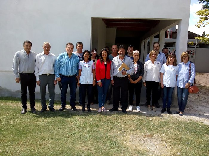 Suardi: Michlig visitó la escuela 559 donde se construyeron aulas