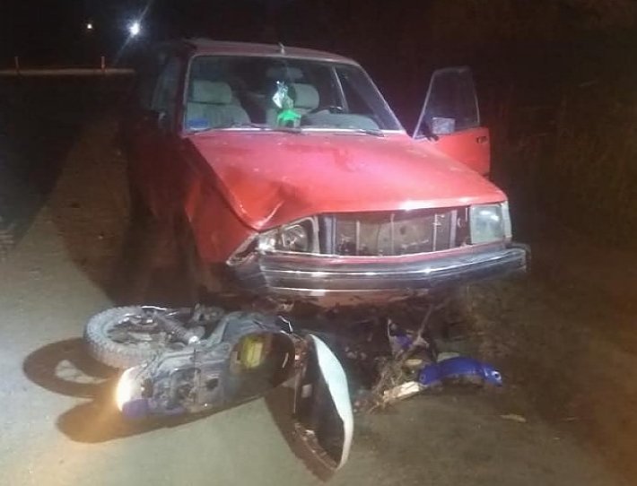 Motociclistas lesionados en zona rural de Morteros