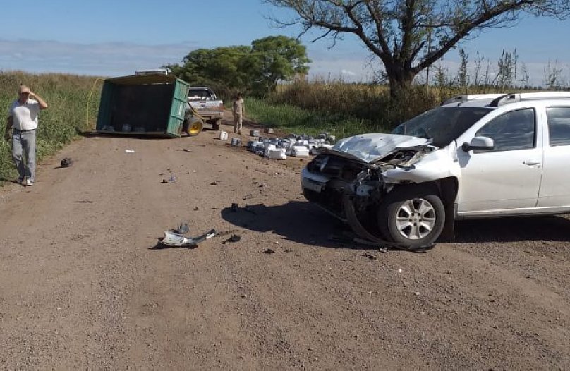 Dirigentes gremiales se accidentaron en zona rural de San Guillermo