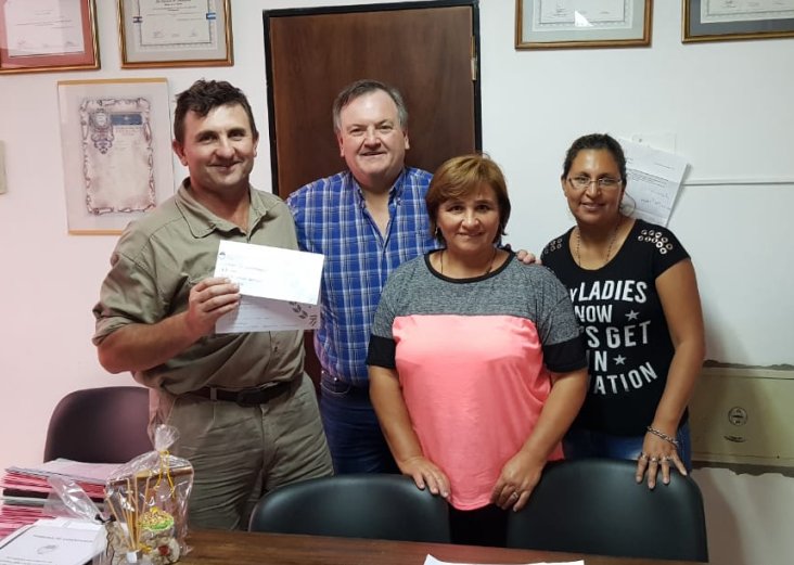 Michlig entregó aportes en seis localidades del departamento