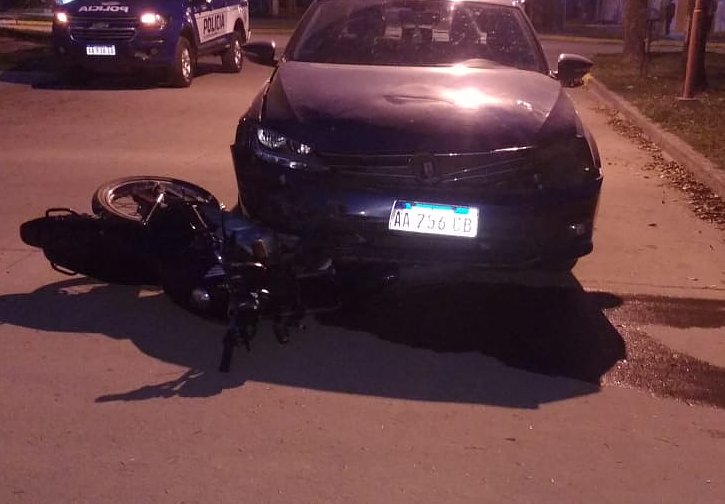 Motociclista lesionado en un accidente en Brinkmann