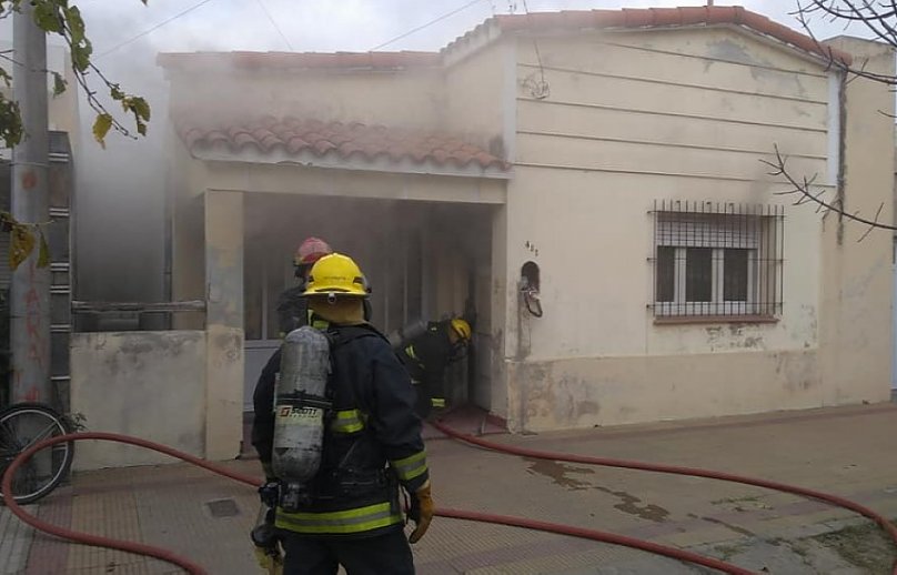 Se incendió una vivienda en Morteros