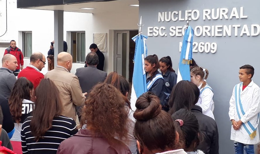 Las Palmeras: Inauguraron un Núcleo Rural y planta de agua potable