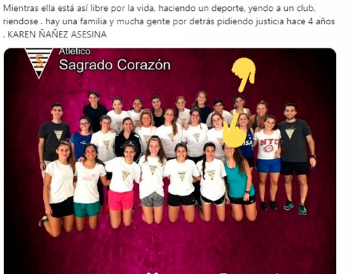 Expulsaron de un club a la asesina de María Fernanda Chicco
