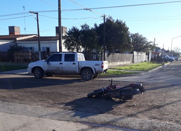 Motociclista lesionado en Ambrosetti