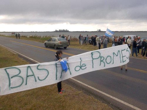 Productores volvieron a reclamar por obras en el límite interprovincial