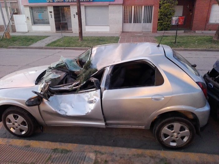 Agente policial se accidentó en San Guillermo