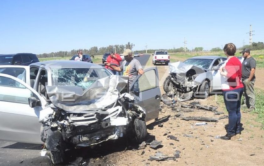 Violento accidente en cercanías de Luxardo