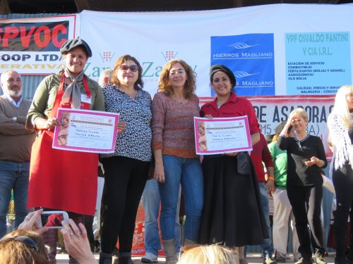 Marull: Marisa Fierro y Vanesa Giraudo ganaron el certamen nacional de asadoras