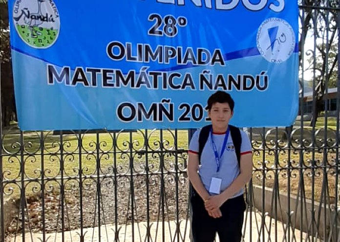Alumno de Suardi participa de las Olimpíadas Matemáticas Nacionales

