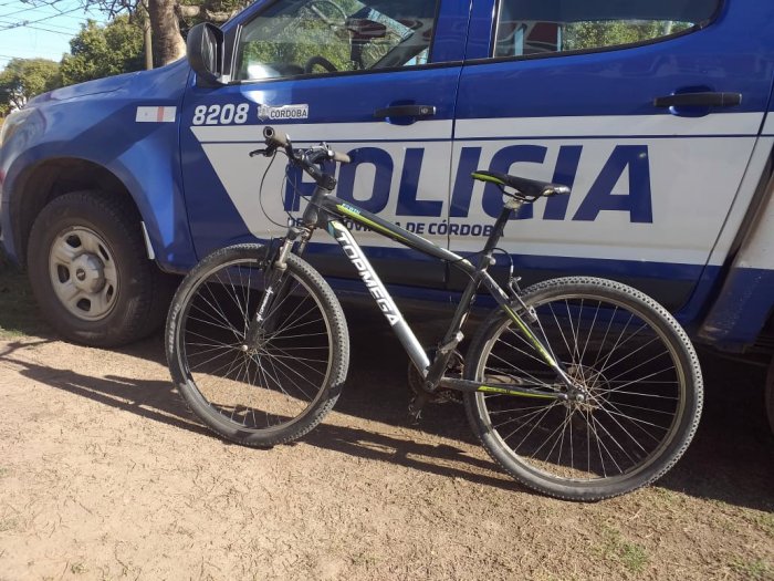 Robaron bicicleta en Brinkmann y la recuperaron en Porteña