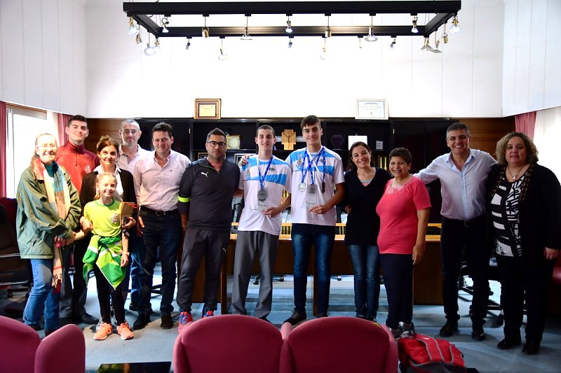 Bría reconoció a jóvenes que participaron en los Juegos Evita