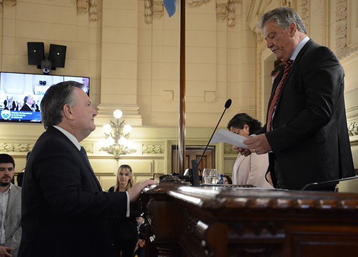 Michlig juró para iniciar su 6° mandato como Senador Provincial