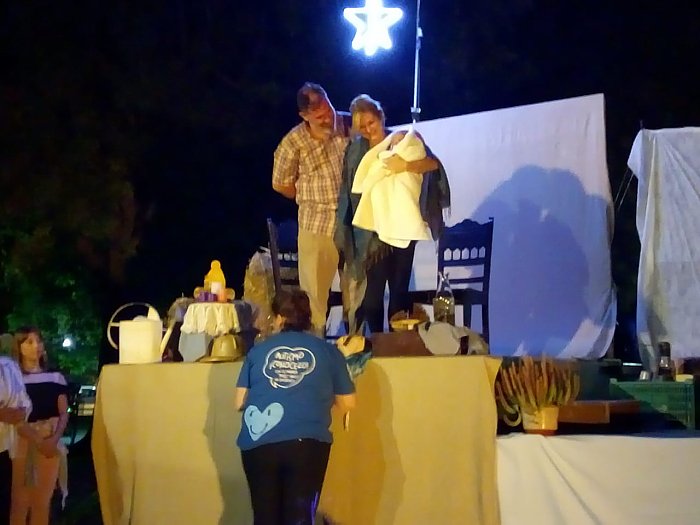 Suardi tuvo un pesebre viviente comunitario