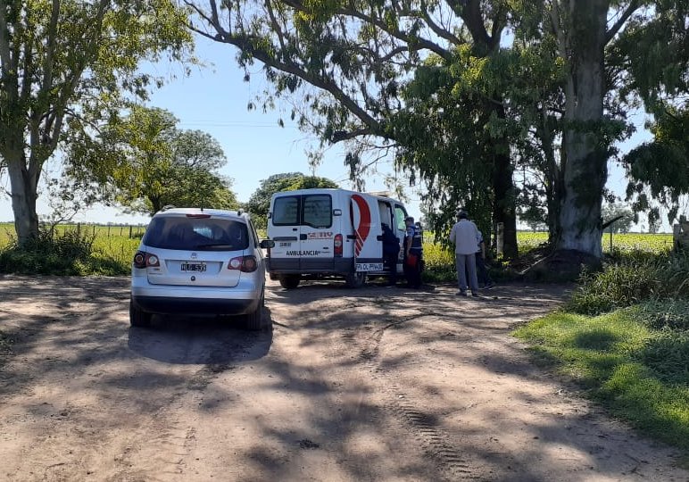 Motociclista lesionado en zona rural de Col. Vignaud