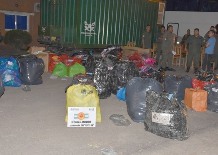 Ataliva: Secuestraron mercadería ilegal en un colectivo