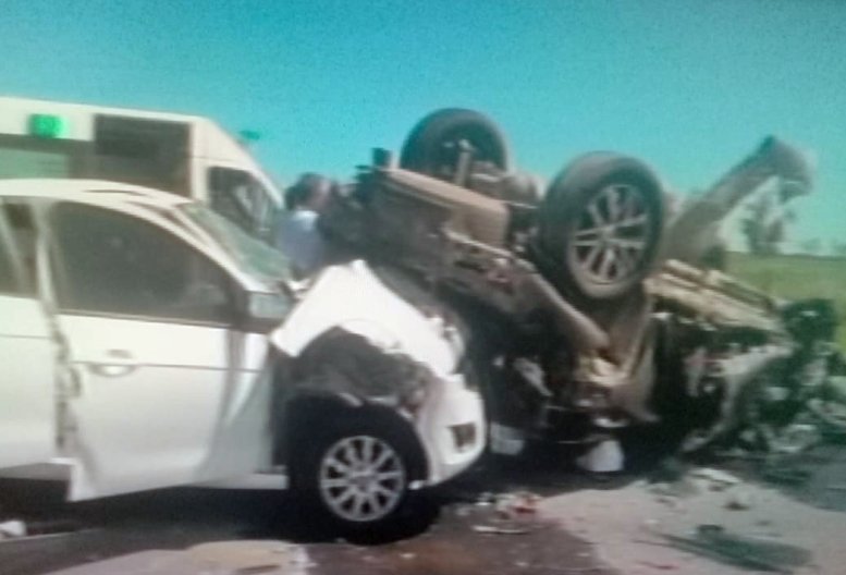 Triple choque de autos en cercanías de La Francia