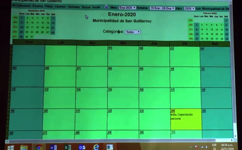 La Municipalidad de San Guillermo implementa un calendario virtual