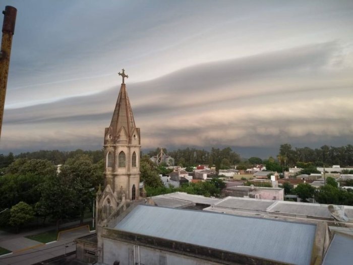 La tormenta se hizo sentir en Suardi y la zona