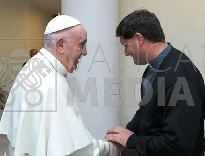 Mauro Canalis celebró misa junto al Papa Francisco 