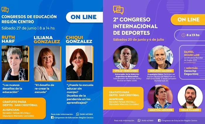 Nueva capacitación virtual: Congresos de Deportes y Educación