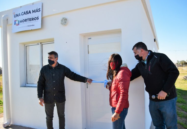 Morteros: Entregaron una nueva vivienda del Plan 48 Sueños