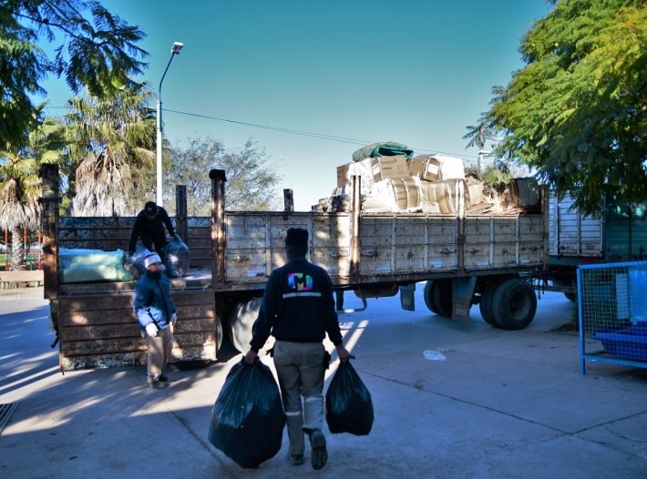 Morteros: Se recolectaron más de 6 toneladas de materiales reciclables