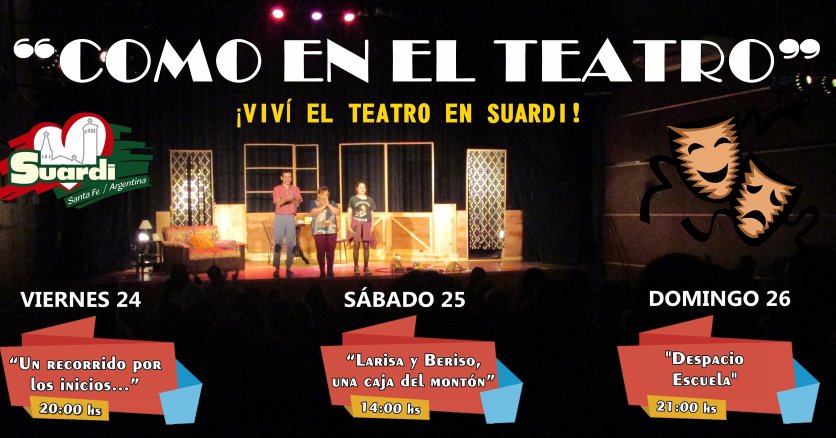 Este fin de semana, teatro virtual en Suardi