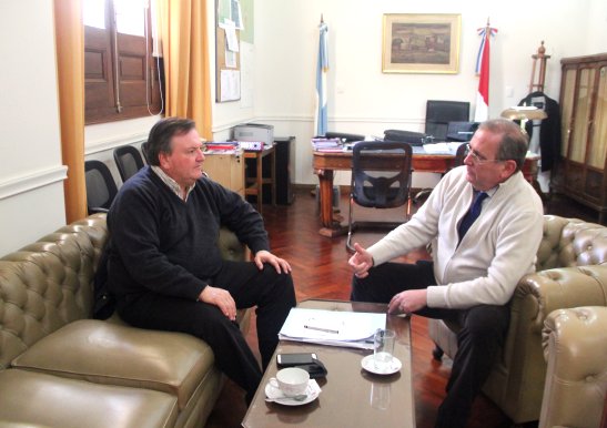 Michlig se reunió con Schneider para analizar el avance de obras