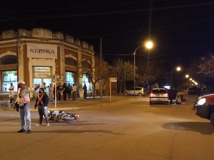Motociclista lesionado en Balnearia