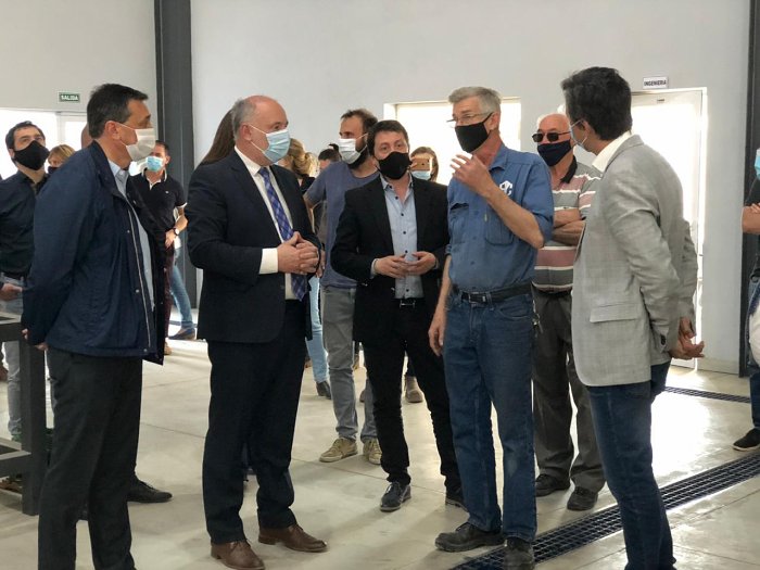 Acastello también recorrió el  Parque Industrial Regional del Noreste Cordobés