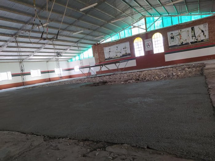 Morteros: Tiro comenzó con la remodelación de su gimnasio