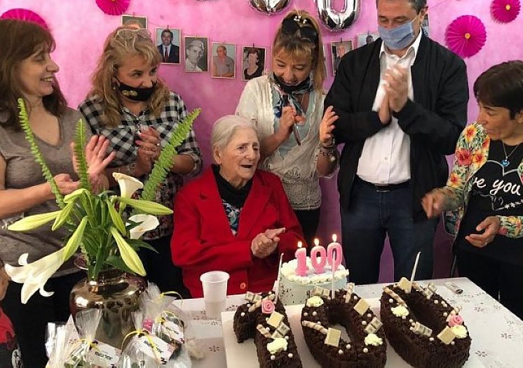 Abuela de Brinkmann celebró sus 100 años