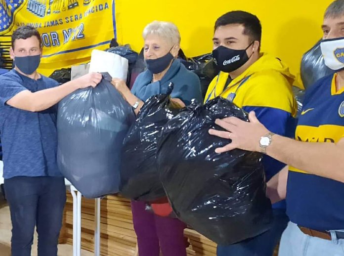 Peña Boquense Morteros concretó exitosa campaña solidaria