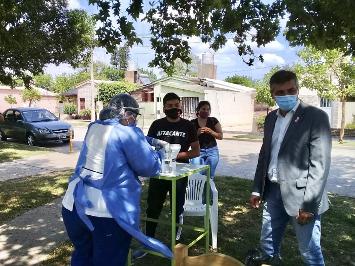Morteros: Comenzaron con los testeos gratuitos en los barrios