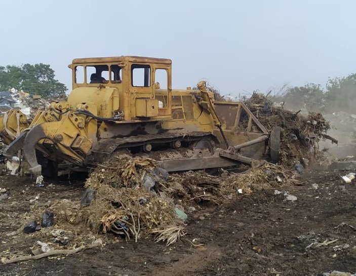 Acondicionan el basural de Morteros