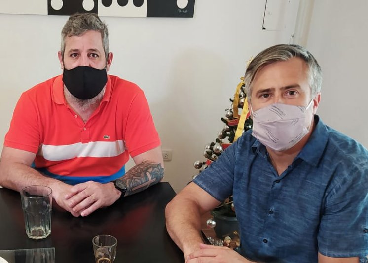 Busatto visitó Suardi con la mirada puesta en el 2021