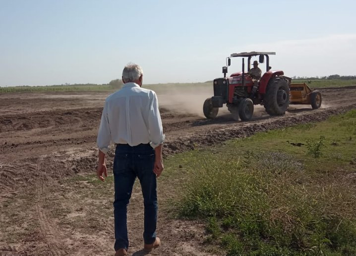 Suardi: Trabajan en el mejorado de las lagunas cloacales