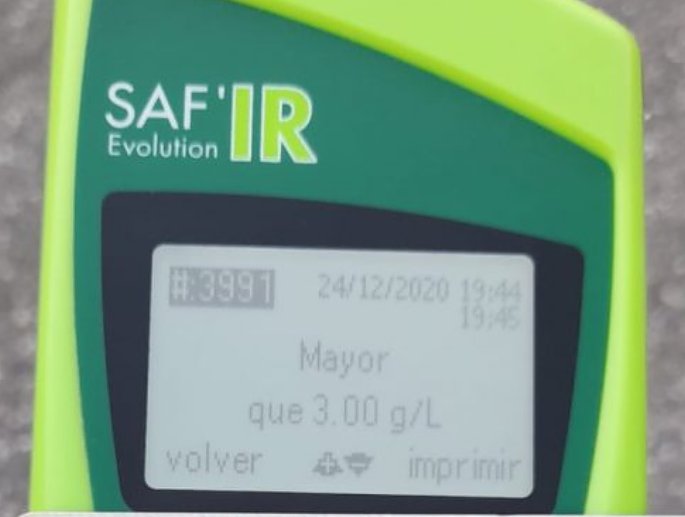 Ceres: Policía Vial detuvo a automovilista por conducir alcoholizado