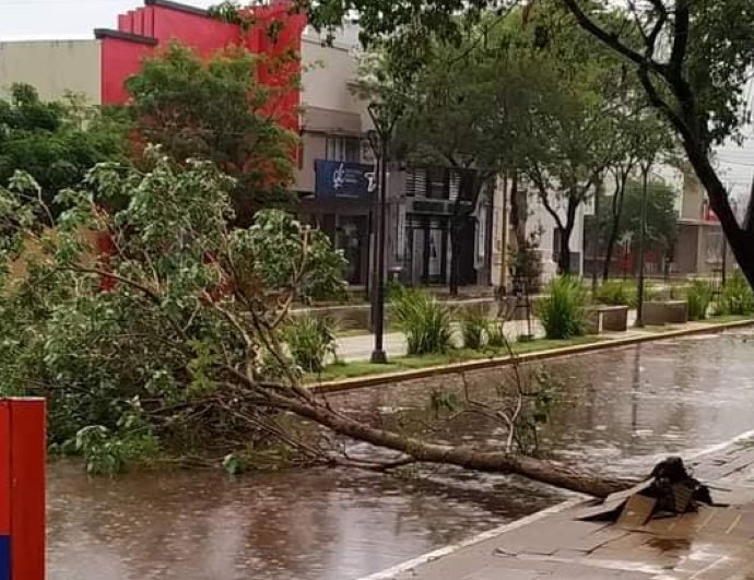 Fuerte tormenta afectó a localidades de la región