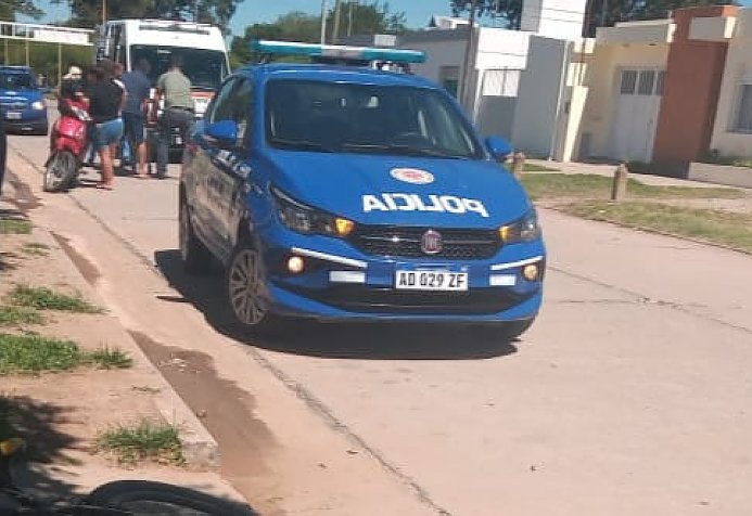 Ciclista sufrió lesiones graves al chocar con una moto en Balnearia