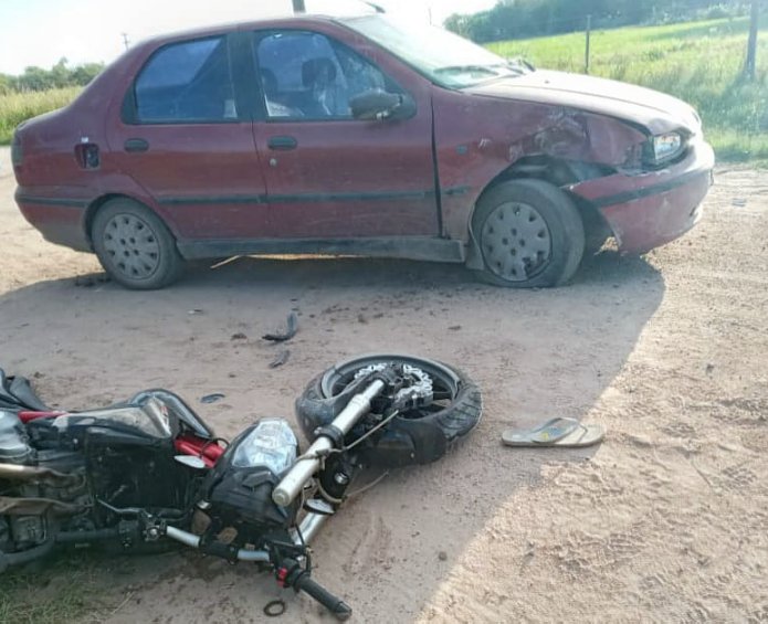 Motociclista sufrió lesiones reservadas al accidentarse en Miramar