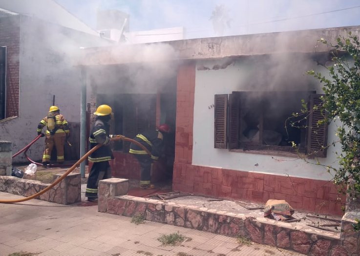 Se incendió una vivienda en Balnearia