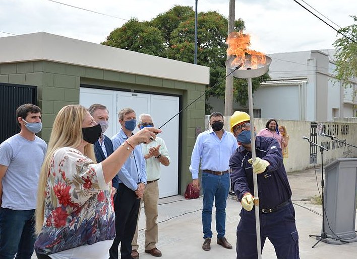 Se inauguró la red de gas natural de Ceres